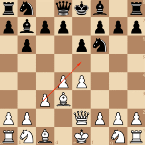 Следующий ход первого варианта: 4. ... e6; 5. c3 ...